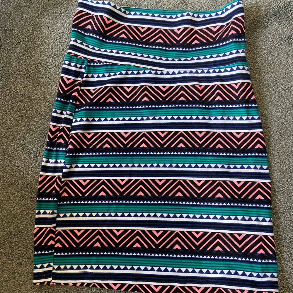 Aztec Print Pencil Skirt